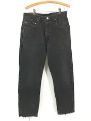 古着 90s Levi's 505-0260 サルファ スーパー ブラック デニム パンツ ジーンズ スリム W33 L29 