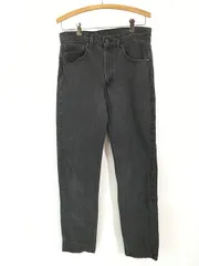 古着 90s USA製 Levi's 505-0260 サルファ ブラック デニム パンツ ジーンズ スリム W31 L33 