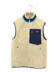 古着 13s Patagonia クラシック レトロX パイル フリース ベスト アイボリー S 古着 