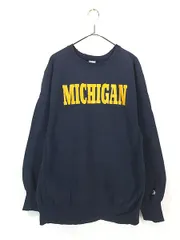 古着 90s USA製 Champion Reverse Weave 「MICHIGAN」 カレッジ リバース スウェット XL 古着 