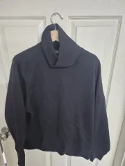 UNIQLO U タートルネック スウェットシャツ ブラック XL