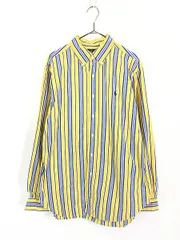 古着 90s Ralph Lauren 「CLASSIC FIT」 マルチ ストライプ BD シャツ L 古着 