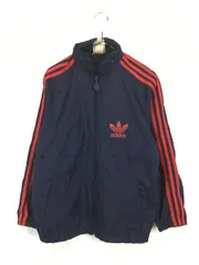 古着 80s adidas 3ライン BIG トレフォイル 2way ナイロン ジャケット S位 古着 