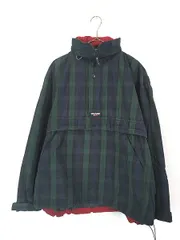 古着 90s CHAPS Ralph Lauren ブラックウォッチ チェック 2way プルオーバー アノラック ジャケット パーカー XL 古着 