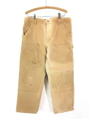 古着 Carhartt ブラウン ダック Wニー ペインター ワーク パンツ W38 L28 古着 