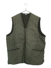 古着 Barbour 「Polarquilt Waistcoat Zip-in Liner」 キルティング × フリース パデッド リバーシブル ベスト XL 