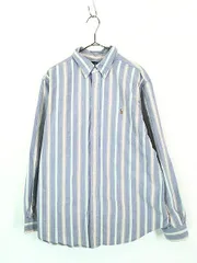 古着 90s Ralph Lauren 「CLASSIC FIT」 マルチ ストライプ BD シャツ XL 古着 