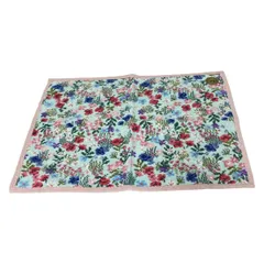 FEILER(フェイラー) 小物新品同様  - ライトブルー×ピンク×マルチ フェイスタオル/花柄