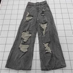 ◇ Θ チコ Chico CHZ1041303A0001 ダメージデニムパンツ グレー系 レディース サイズ1 E  【1510240012217】