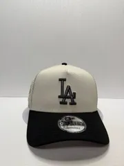 Newera ロサンゼルスドジャース 100thアニバーサリー 9forty A-FRAME スナップバックキャップ ツートンカラーダイヤ