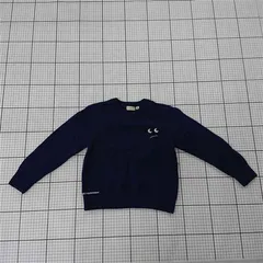 ◇ ⊇ アニヤ・ハインドマーチ ANYA HINDMARCH ユニクロ UNIQLO コラボ キッズセーター 130 ネイビー系 キッズ E  【1510240013993】