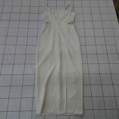 ◇ ⊂ ザラ ZARA スリット入りホワイトワンピース Sサイズ レディース E  【1510240013870】