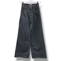 YANUK ヤヌーク ワイドフレアデニムパンツ ジーンズ カットオフ 切りっぱなし 57131304 灰色 グレー 23インチ レディース 通年 ゴーゴー古着久喜倉庫店 19 No.北1334