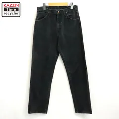 90s USA製 vintage Wrangler ブラック デニムパンツ メンズ 表記30×32サイズ