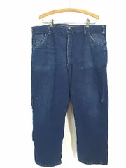 古着 60s USA製 Powr House レッド キルティング ライナー インディゴ デニム ワーク ペインター パンツ ストレート W40 L27.5