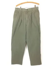 古着 90s Polo Ralph Lauren タック オリーブ チノ パンツ ストレート W33 L30 古着 