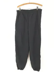 古着 90s 米軍 US ARMY IPFU ミリタリー ナイロン トレーニング パンツ オールブラック M/L