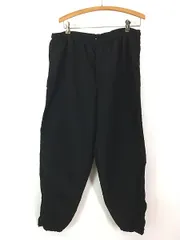 古着 10s 米軍 US ARMY PFU ミリタリー ナイロン トレーニング パンツ オールブラック L/R