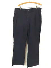 古着 70s 米軍 US NAVY 「Utility Dark Blue」 ミリタリー ステンシル ネイビー ベイカー パンツ フレア ミント!! W37 L32