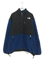 古着 90s TNF The North Face 黒×青 POLARTEC デナリ フリース ジャケット L 古着 