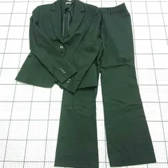 ◇ Θ プレシャス Precious レディーススーツ セットアップ ジャケット＆パンツ 11号 ブラック系 E  【1511100004182】