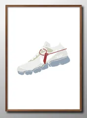 12851ナイキ アート スニーカー A3 サイズ ポスター アート おしゃれ 絵画 インテリア 北欧 イラスト マット紙 艶消し アートパネル 額 フレーム デザイン 壁掛け ギフト 新築祝い ディスプレイ 
