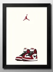 12854ナイキ アート スニーカー A3 サイズ ポスター アート おしゃれ 絵画 インテリア 北欧 イラスト マット紙 艶消し アートパネル 額 フレーム デザイン 壁掛け ギフト 新築祝い ディスプレイ 