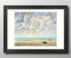 13014ギュスターヴ クールベ The Calm Sea A3 サイズ ポスター アート おしゃれ 絵画 インテリア 北欧 イラスト マット紙 艶消し アートパネル 額 フレーム デザイン 壁掛け ギフト 新築祝い ディスプレイ 