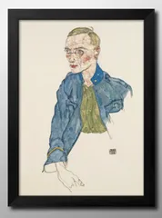 13101エゴン シーレ Year Volunteer Lance-Corporal A3 サイズ ポスター アート おしゃれ 絵画 インテリア 北欧 イラスト マット紙 艶消し アートパネル 額 フレーム デザイン 壁掛け ギフト 新築祝い ディスプレイ