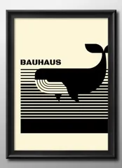 13600BAUHAUS バウハウス BAUHAUS 鯨 クジラ A3 サイズ ポスター アート おしゃれ 絵画 インテリア 北欧 イラスト マット紙 艶消し アートパネル 額 フレーム デザイン 壁掛け ギフト 新築祝い ディスプレイ
