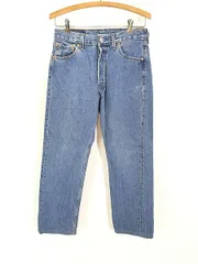 レディース 古着 90s USA製 Levi's 501-0193 濃紺 ブルー デニム パンツ ジーンズ ストレート W29 L27 古着 