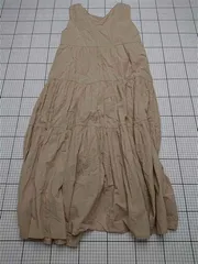 ◇ ⊂ ワンピース アズールバイマウジー AZUL BY MOUSSY ティアードワンピース ベージュ系 M レディース E  【1511100005400】