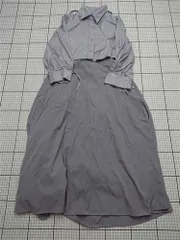 ◇ ⊂ スウィングル Swingle シャツセットアップワンピース Mサイズ グレー系 レディース E  【1511100005172】