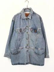 レディース 古着 90s USA製 Levi's ブルー デニム カバーオール ジャケット L 古着 