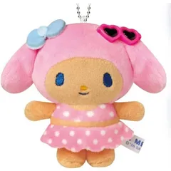 【日本正規品】サンリオキャラクターズ ハローキティ マイメロディ 日焼け マスコットキーホルダー ナイトパーティー サンリオ