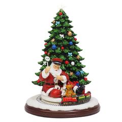 クリスマス装飾 赤いトラックオルゴール サンタクロース - メルカリ