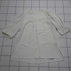 ◇ ⊂ ラ トータリテ La Totalite レーヨン混ブラウス ホワイト系 レディース Mサイズ E  【1511100005820】