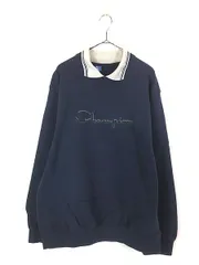 古着 80s USA製 Champion BIG ロゴ レア!! 襟付き スウェット トレーナー XXL 古着 