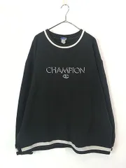 古着 90s USA製 Champion BIG ロゴ リブライン 裏起毛 カノコ スウェット トレーナー XL 古着