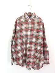 古着 90s Ralph Lauren 「BLAIRE」 タータン チェック ポケット付 BD フランネル シャツ ネルシャツ L 古着 