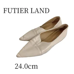訳あり FUTIER LAND フューティアランド アイボリー パンプス 24.0cmのサムネイル