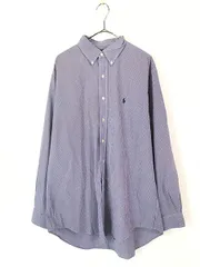 古着 90s Ralph Lauren 「YARMOUTH」 マイクロ ギンガム チェック BD シャツ 16 1/2 古着 