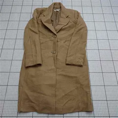 ◇ ⊇ マウジー MOUSSY キャメル系 ロングコート レディース Lサイズ E  【1511100007664】