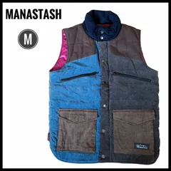 MANASTASH マナスタッシュ　ベスト　マルチカラー　Mサイズ　メンズ　アウトドア　防寒　冬　裏地ウール　男性