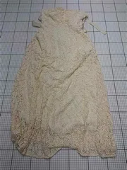 ◇ ⊂ ナイスクラップ NICE CLAUP レースロングワンピース アイボリー系 レディース Fサイズ E  【1511100008746】