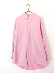 古着 90s Ralph Lauren 「YARMOUTH」 ワンポイント ソリッド BD シャツ ピンク 16 古着 