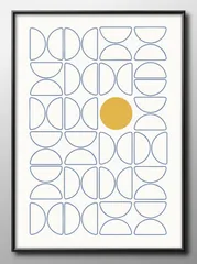 14049バウハウス BAUHAUS ラインアート A3 サイズ ポスター アート おしゃれ 絵画 インテリア 北欧 イラスト マット紙 艶消し アートパネル 額 フレーム デザイン 壁掛け ギフト 新築祝い ディスプレイ