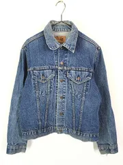 古着 70s USA製 Levi's 70505-0217 4th インディゴ デニム トラッカー ジャケット Gジャン 40 