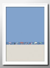 櫻井幸雄 複製画(額なし) 少年野球「雨上がりの球場」リトルリーグ