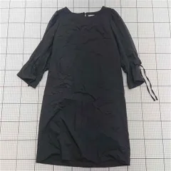 ◇ ⊂ ワンピース トッコクローゼット tocco closet パール付きパフスリーブワンピース ブラック系 M レディース E  【1511100011852】